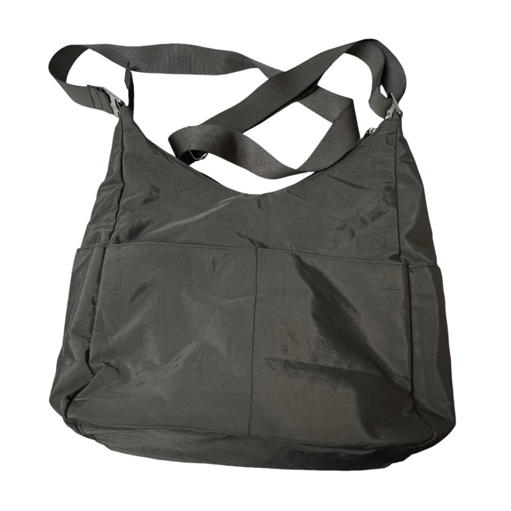 NWOT Baggallini Gray Crossbody Purse Bag Nylon minimalist travel Resort - Picture 5 of 10